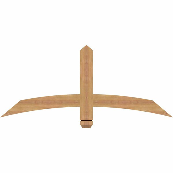 Ekena Millwork Bellingham Timber Gable Bracket, Western Red Cedar, 48"W x 20"H x 1 1/2"D x 3 1/2"F, 10/12 Pitch GBW048X20X0204BEL00SWR - main